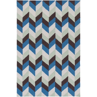 Hand-Woven Kristy Contemporary Wool Area Rug - 8' x 11'