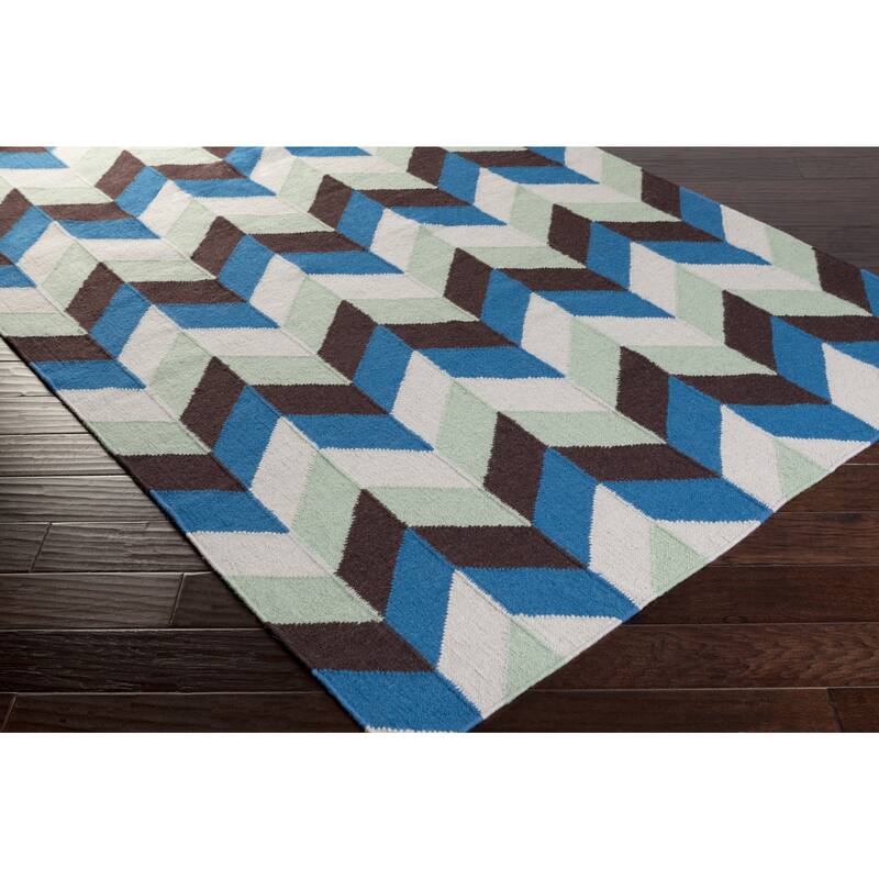 Hand-Woven Kristy Contemporary Wool Area Rug