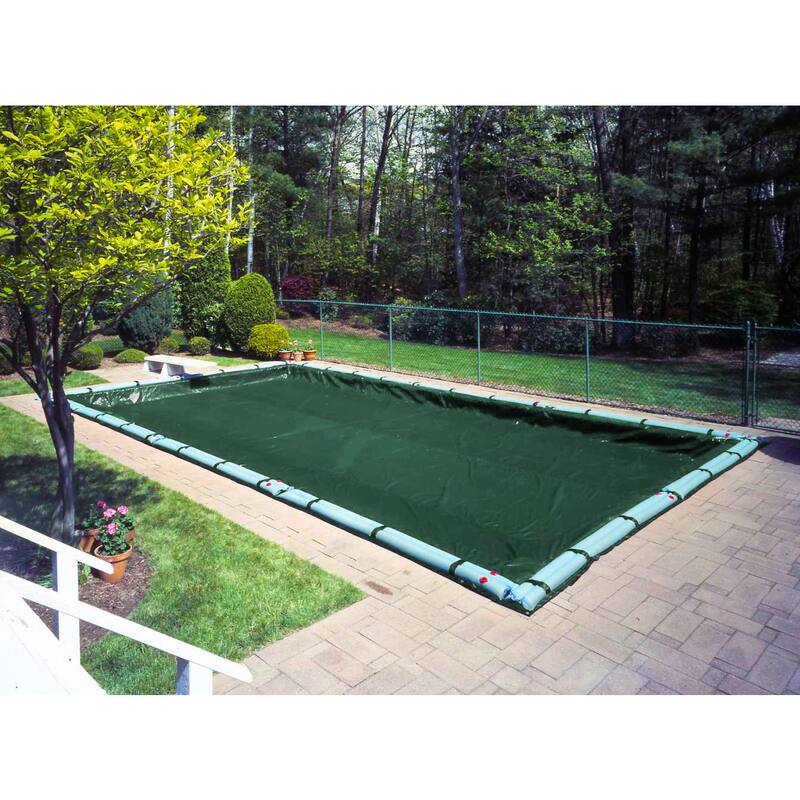 Robelle Super/ Dura-guard Winter Cover for In-ground Pools - 16 x 24 - Green