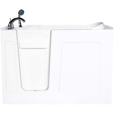 Envy 55-inch Soaker Walk-In Bath Tub in White