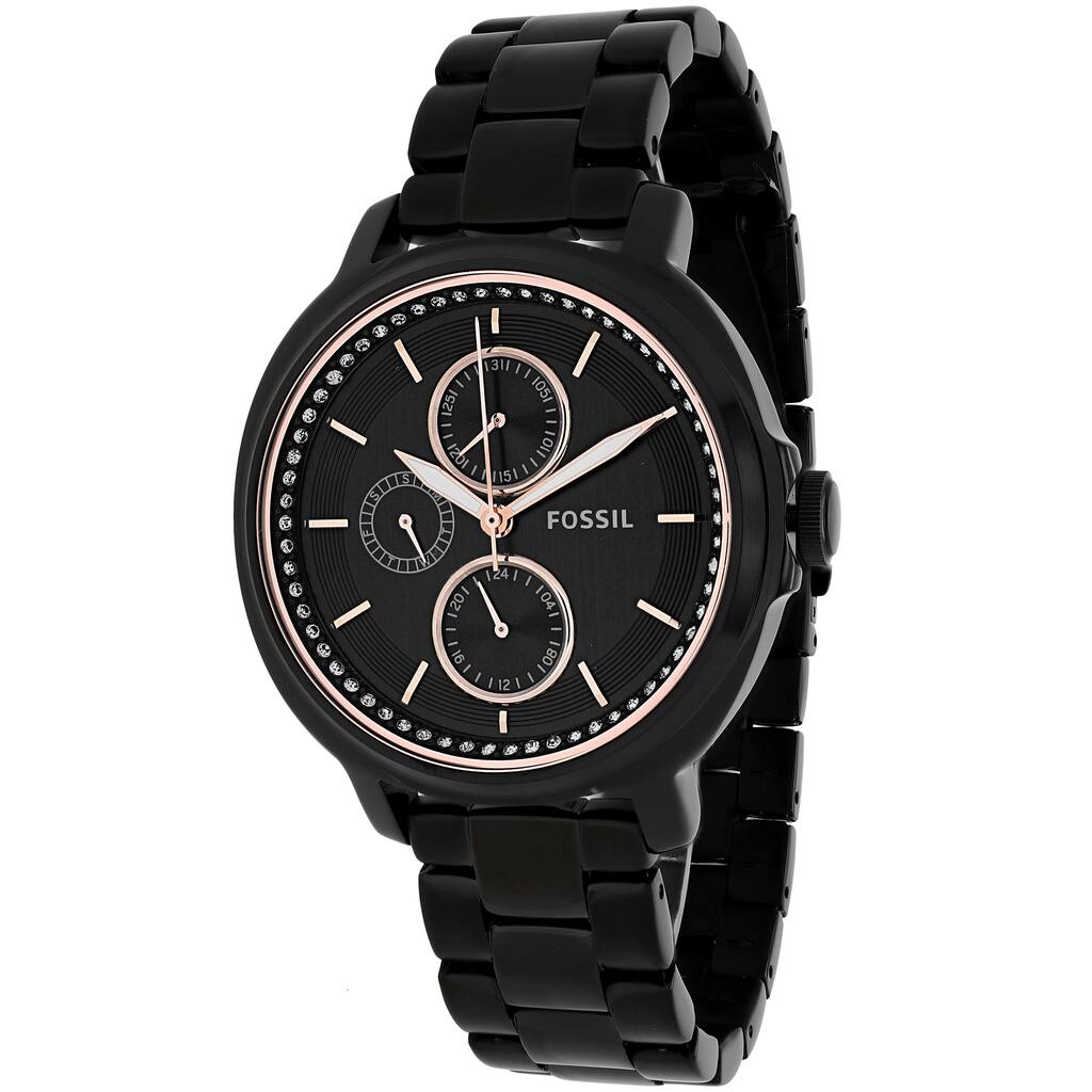 Fossil Women's Chelsey ES3451 Black Stainless Steel Quartz Watch