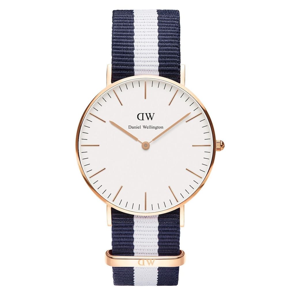 Daniel Wellington Women's Glasgow 0503DW White Nylon Quartz Watch