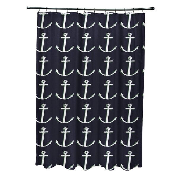 Nautical Anchor Coastal Shower Curtain