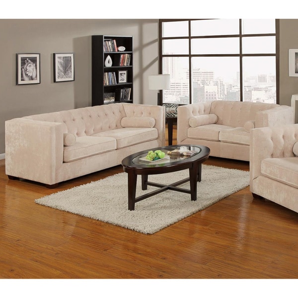 Ally Chenelle Fabric Sofa and Loveseat Set