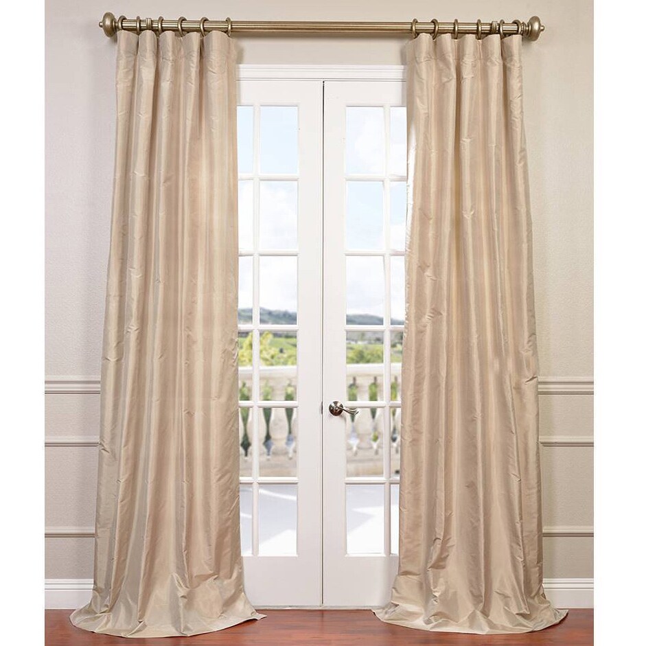 Shop Exclusive Fabrics Dupioni Silk Curtain Drapes Free Shipping