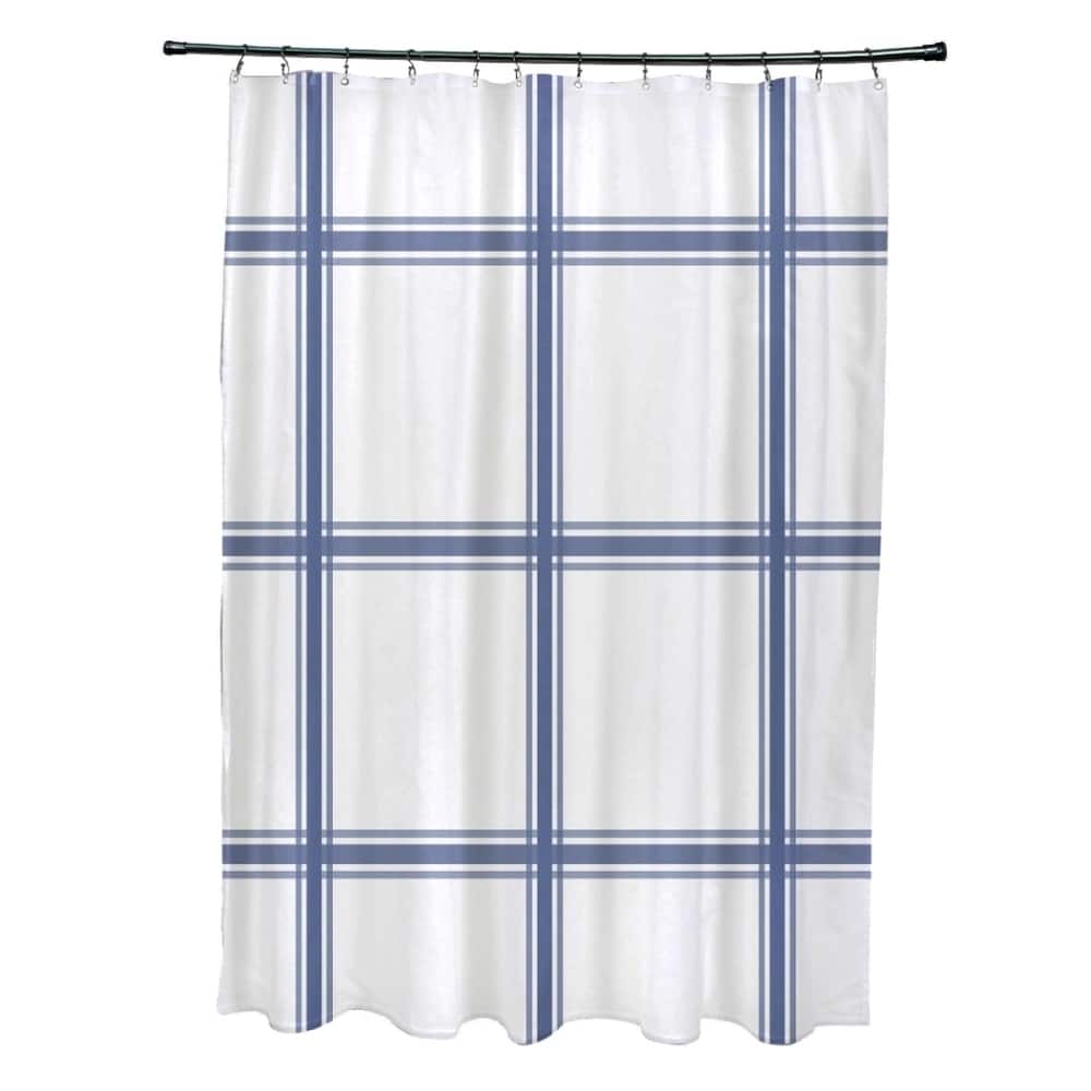Simple Plaid Pattern Shower Curtain