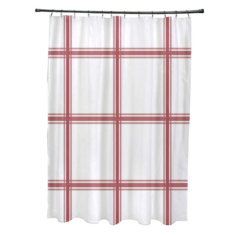 Simple Plaid Pattern Shower Curtain
