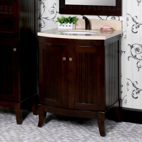 27 Inch Bathroom Vanity At Country Style 27 Inch Bellagio Brown Finish Beige Marble Top Single Sink Bathroom Vanity And