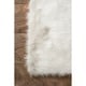 Jungle sheep skin white rug