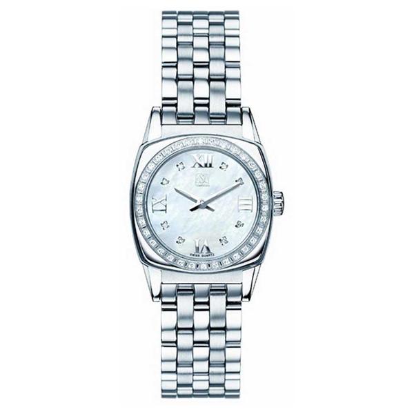 ESQ Womens 7101277 Hampshire Round Silvertone Bracelet Watch