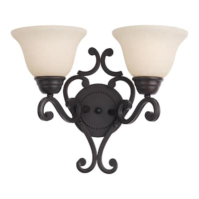 Maxim Manor Oil-rubbed Bronze 2-light Wall Sconce