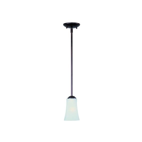 slide 2 of 2, Maxim Lighting Logan 1-light Bronze Mini Pendant