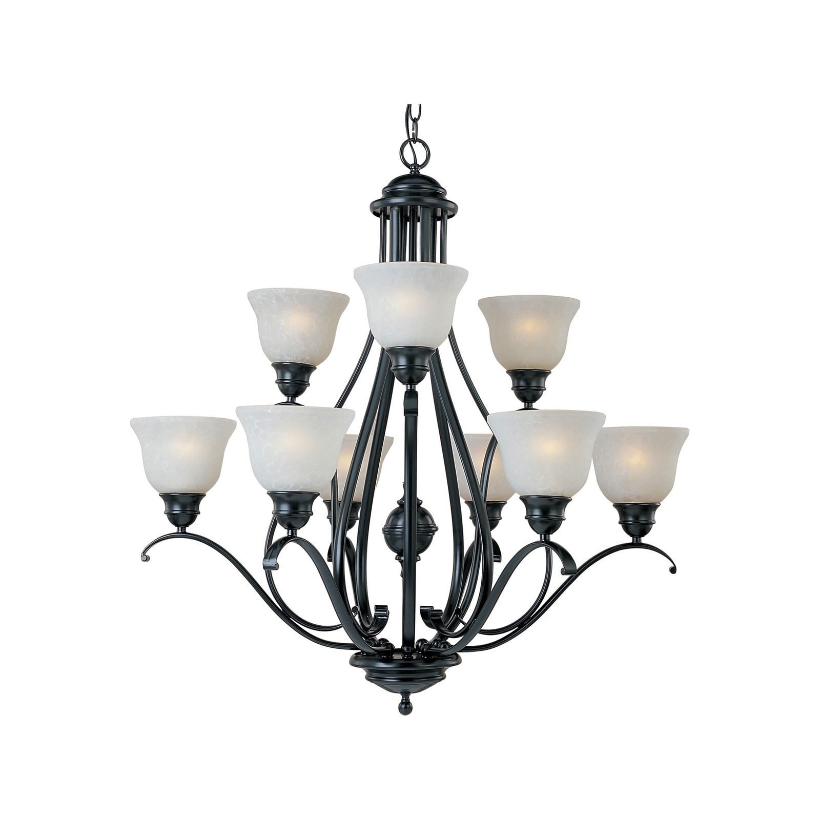 Maxim Lighting Linda 9-light Black Chandelier (Linda 9-Light Chandelier) - Chandeliers For Bedrooms by Overstock.com