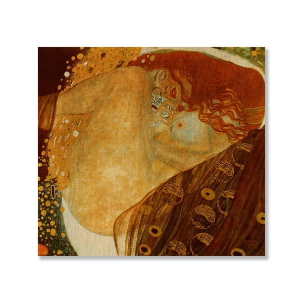 Gustav Klimts Danae Print on Wood