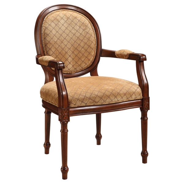 Christopher Knight Home Warm Brown and Tan Accent Chair