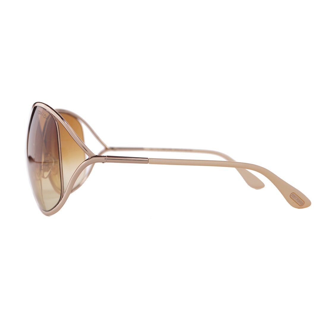 Tom Ford Women's TF130 TF0130 Miranda Gold Metal Sunglasses (As Is
