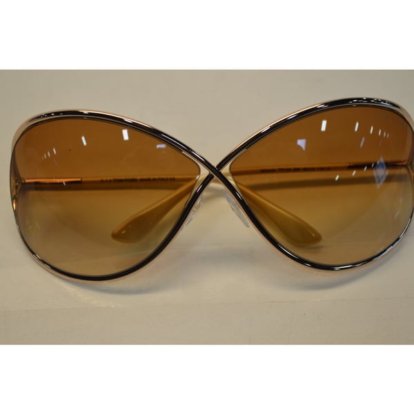Tom Ford Women's TF130 TF0130 Miranda Gold Metal Sunglasses (As Is