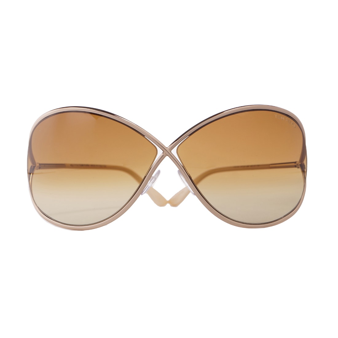 TOM FORD Miranda TF130 サングラス Tom Ford Women's TF130 TF0130 Miranda Gold Metal Sunglasses (As Is