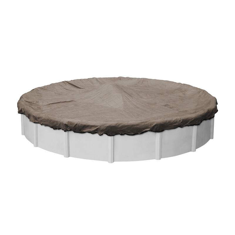 Robelle Premium Mesh XL Winter Cover for Round Above-Ground Pools - 18' - Taupe/Black