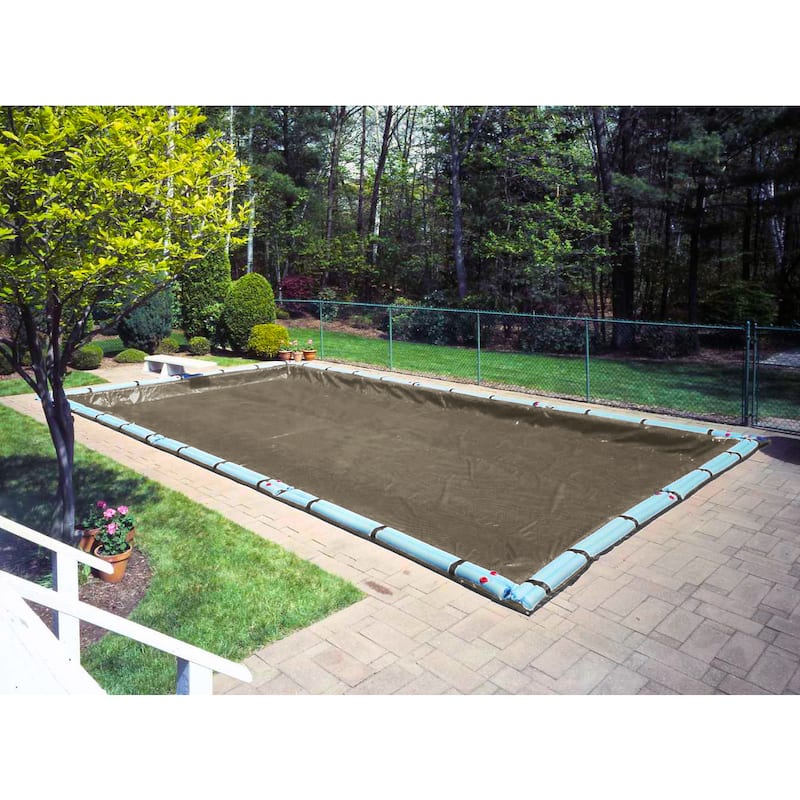 Robelle Premium Mesh XL Winter Cover for In-Ground Pools - 16 x 32 - Taupe/Black