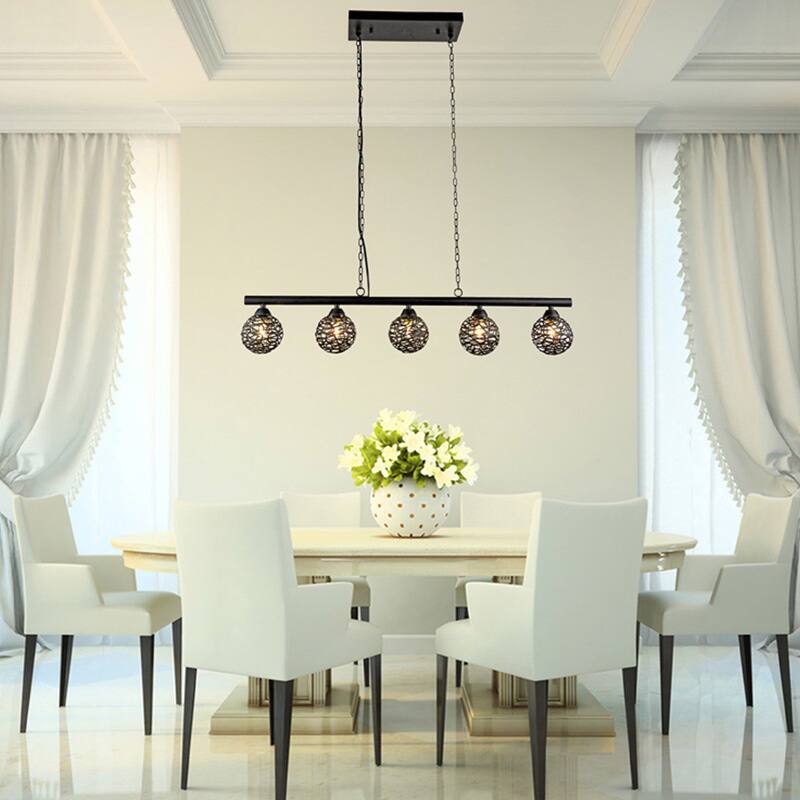 Fabiola Ironwork 5-light Linear Pendant