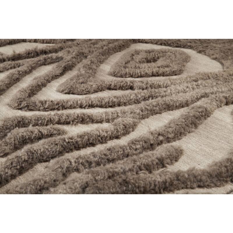 Hand-woven Adriana Abstract Wool Area Rug