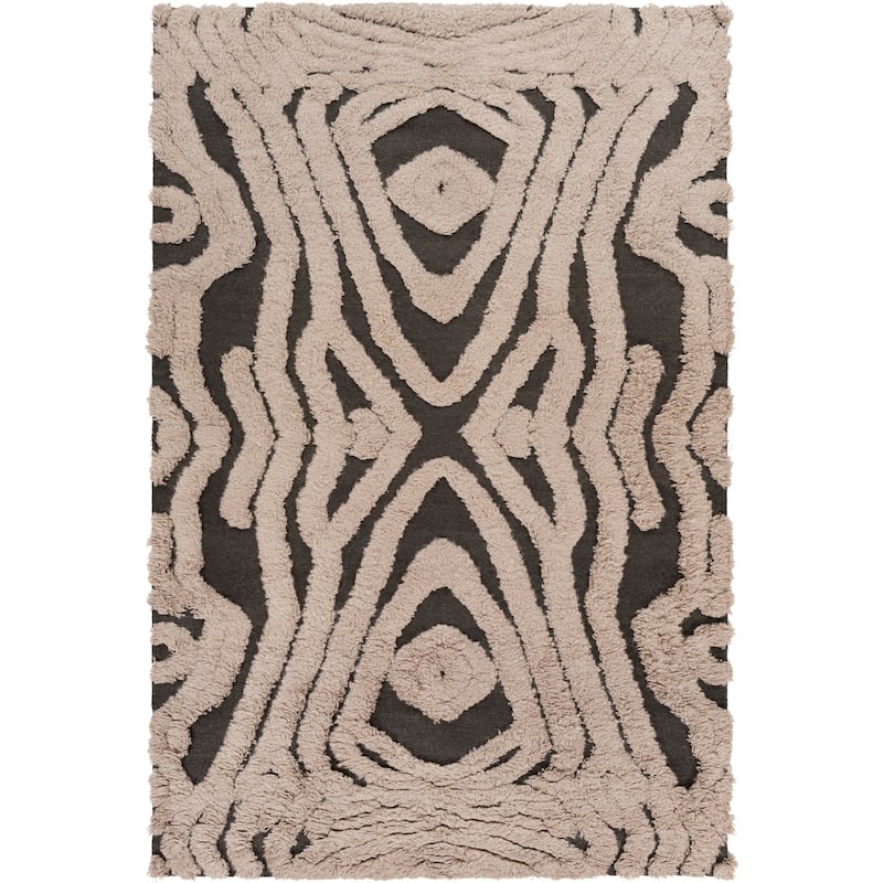 Hand-woven Adriana Abstract Wool Area Rug