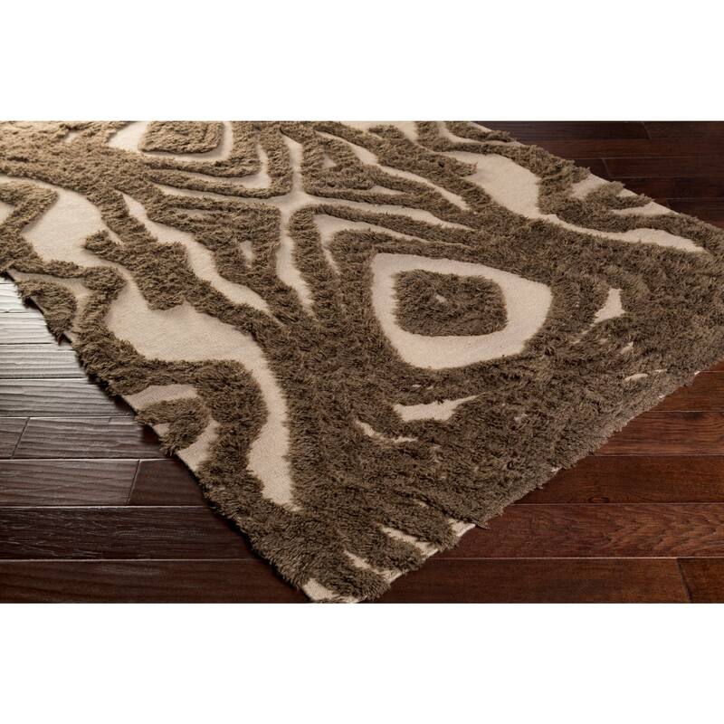 Hand-woven Adriana Abstract Wool Area Rug