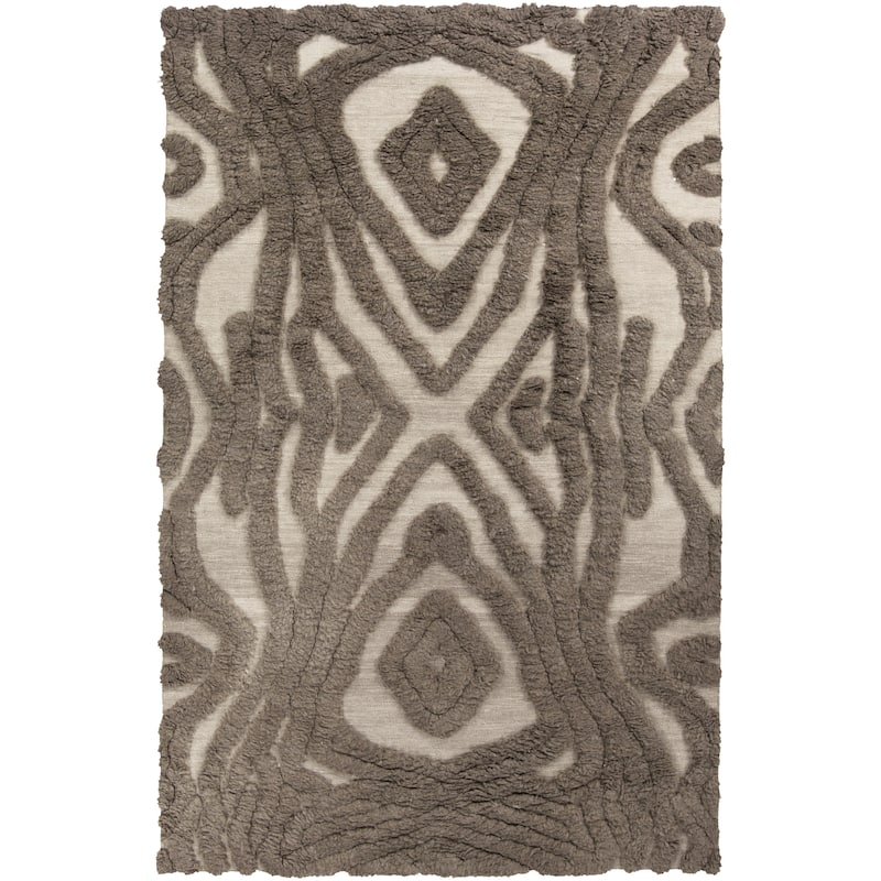 Hand-woven Adriana Abstract Wool Area Rug