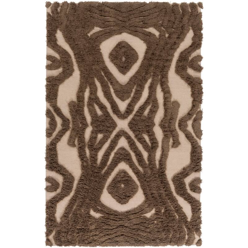 Hand-woven Adriana Abstract Wool Area Rug