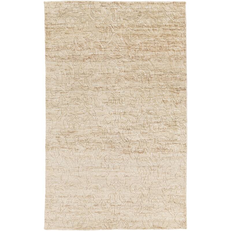 Hand-Knotted Sheryl Abstract Pattern Jute Area Rug