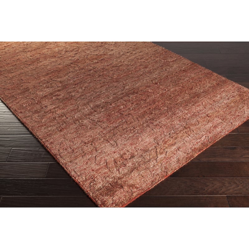 Hand-Knotted Sheryl Abstract Pattern Jute Area Rug