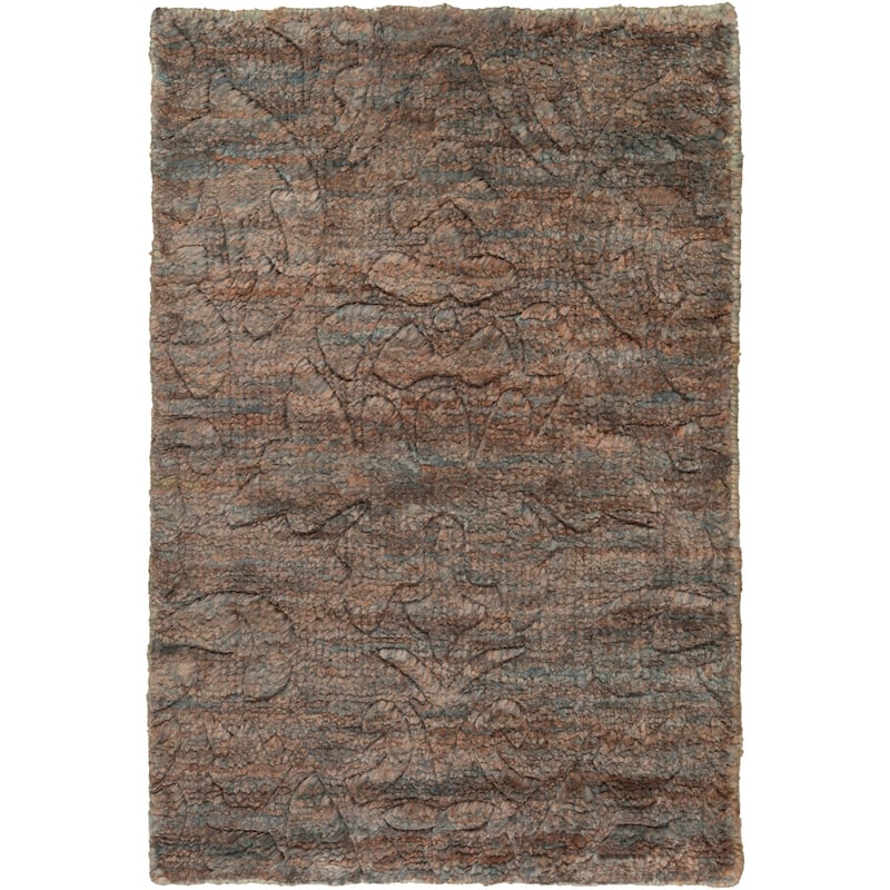 Hand-Knotted Sheryl Abstract Pattern Jute Area Rug