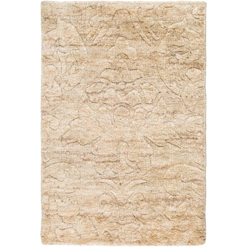 Hand-Knotted Sheryl Abstract Pattern Jute Area Rug