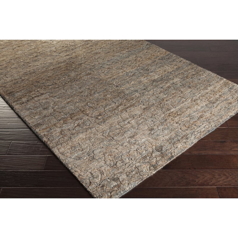Hand-Knotted Sheryl Abstract Pattern Jute Area Rug