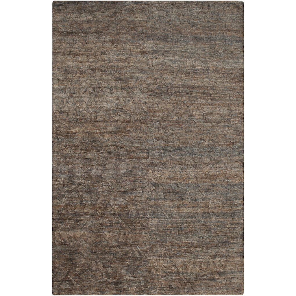 Hand-Knotted Sheryl Abstract Pattern Jute Area Rug