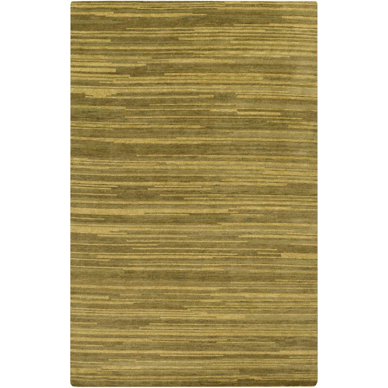 Hand-Knotted Simone Solid Pattern Wool Area Rug