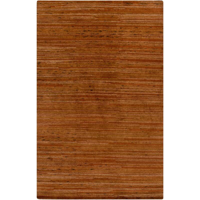 Hand-Knotted Simone Solid Pattern Wool Area Rug