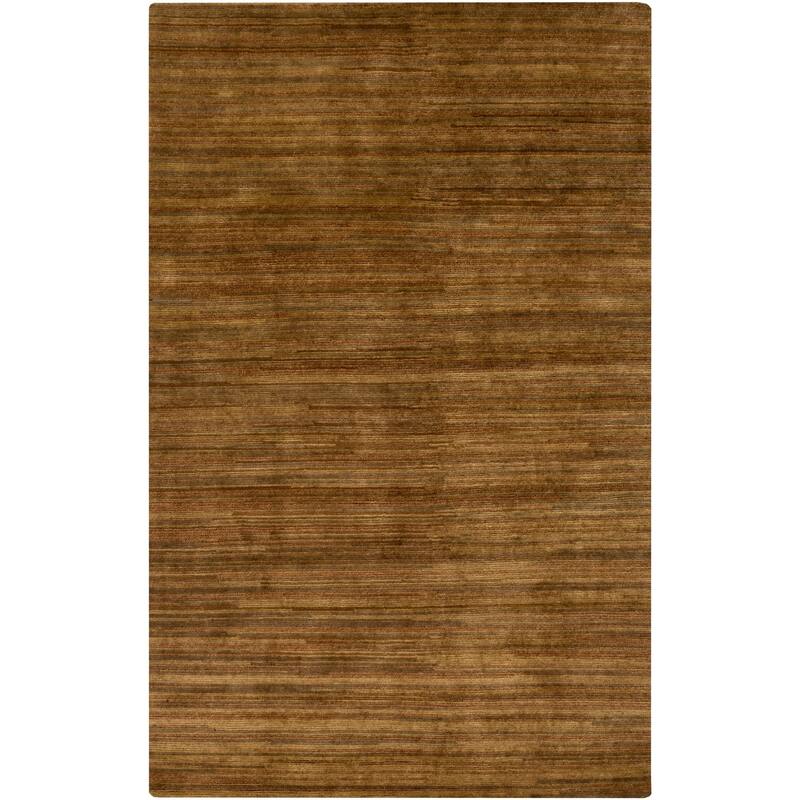 Hand-Knotted Simone Solid Pattern Wool Area Rug