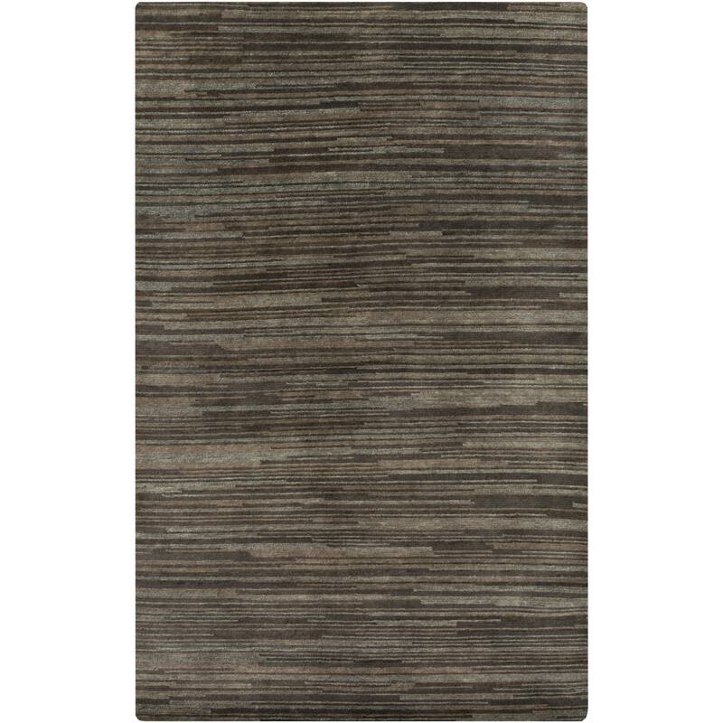Hand-Knotted Simone Solid Pattern Wool Area Rug