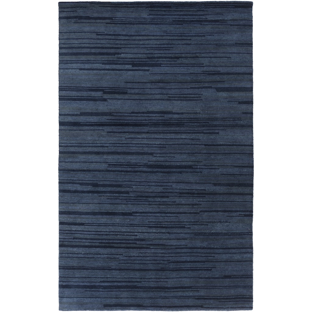 Hand-Knotted Simone Solid Pattern Wool Area Rug