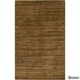 preview thumbnail 11 of 38, Hand-Knotted Simone Solid Pattern Wool Area Rug - 5' x 8' Brown
