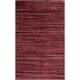 preview thumbnail 2 of 38, Hand-Knotted Simone Solid Pattern Wool Area Rug - 5' x 8' Burgundy