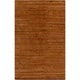 preview thumbnail 13 of 38, Hand-Knotted Simone Solid Pattern Wool Area Rug - 5' x 8' Rust
