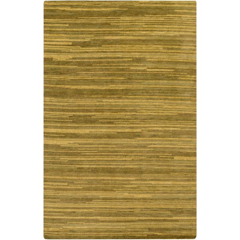 Hand-Knotted Simone Solid Pattern Wool Area Rug