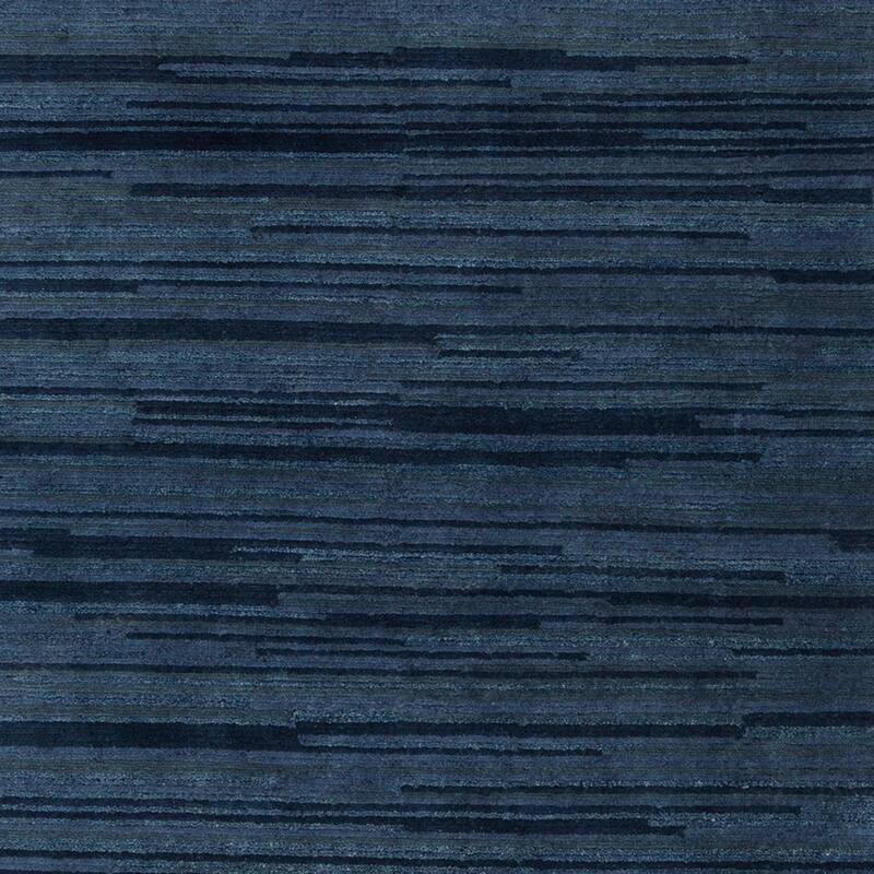 Hand-Knotted Simone Solid Pattern Wool Area Rug