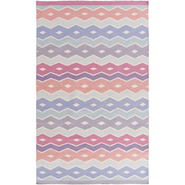 Hand-woven Bennett Reversible Wool Area Rug - 2' x 3'