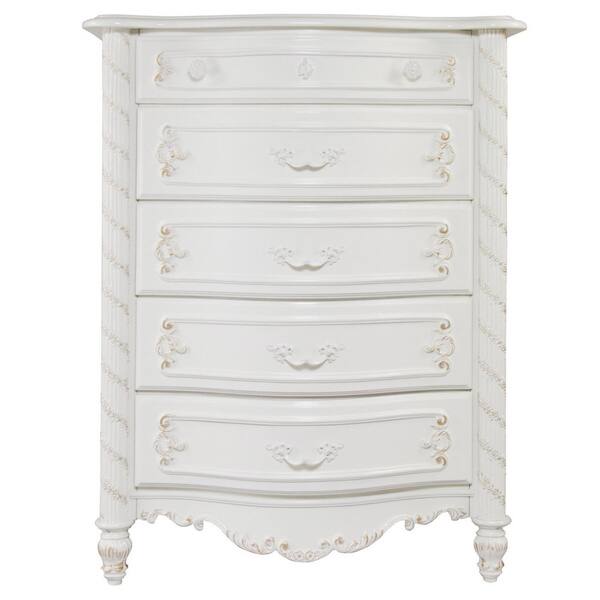 Shop Furniture Of America Mito Transitional White Solid Wood 5