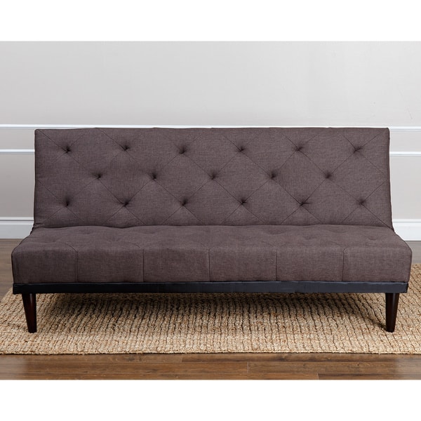 Abbyson Marlene Brown Fabric Futon Sofa Bed Fabric Futon Sofa Bed