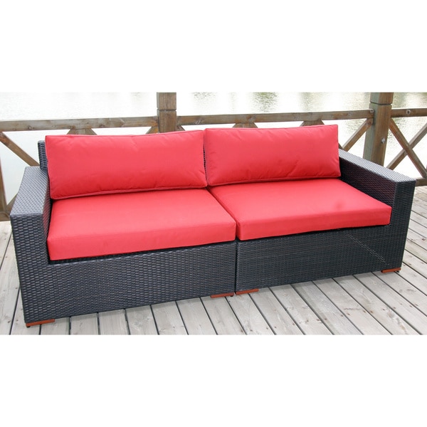 Andover Dura Fast Red Olefin Sofa